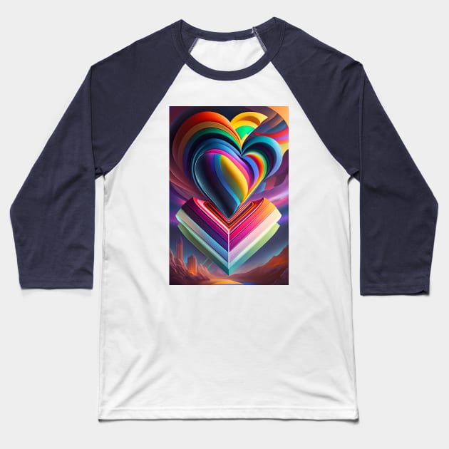 love heart Baseball T-Shirt by mytrends